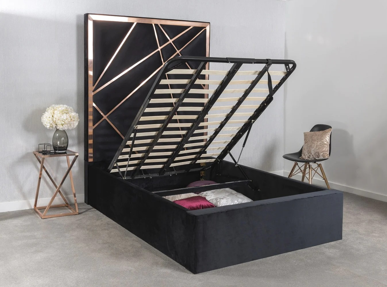 Shard Gold Bed Frame