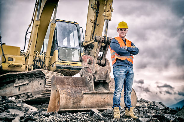 A happy operator is important for efficient use of track excavator.