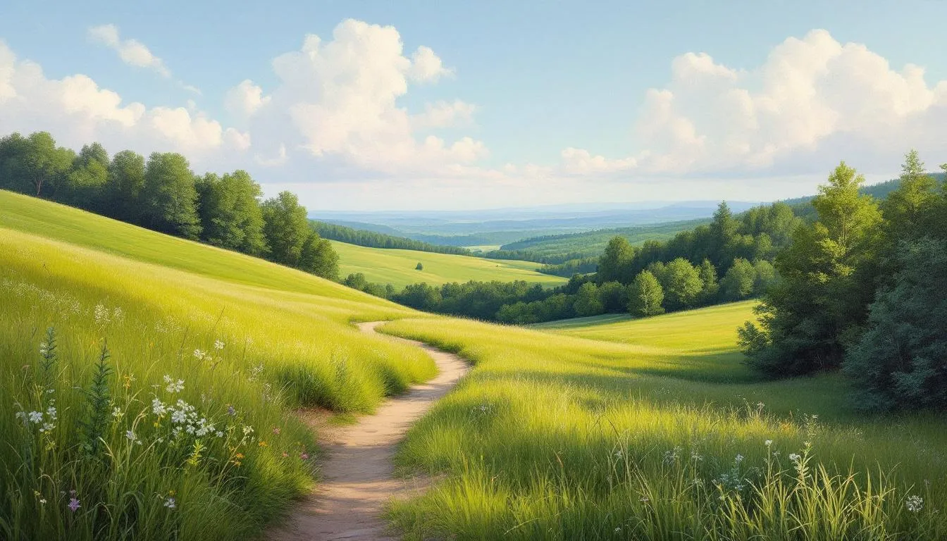 A trail in Sky Meadows State Park, perfect for hiking enthusiasts of all levels.