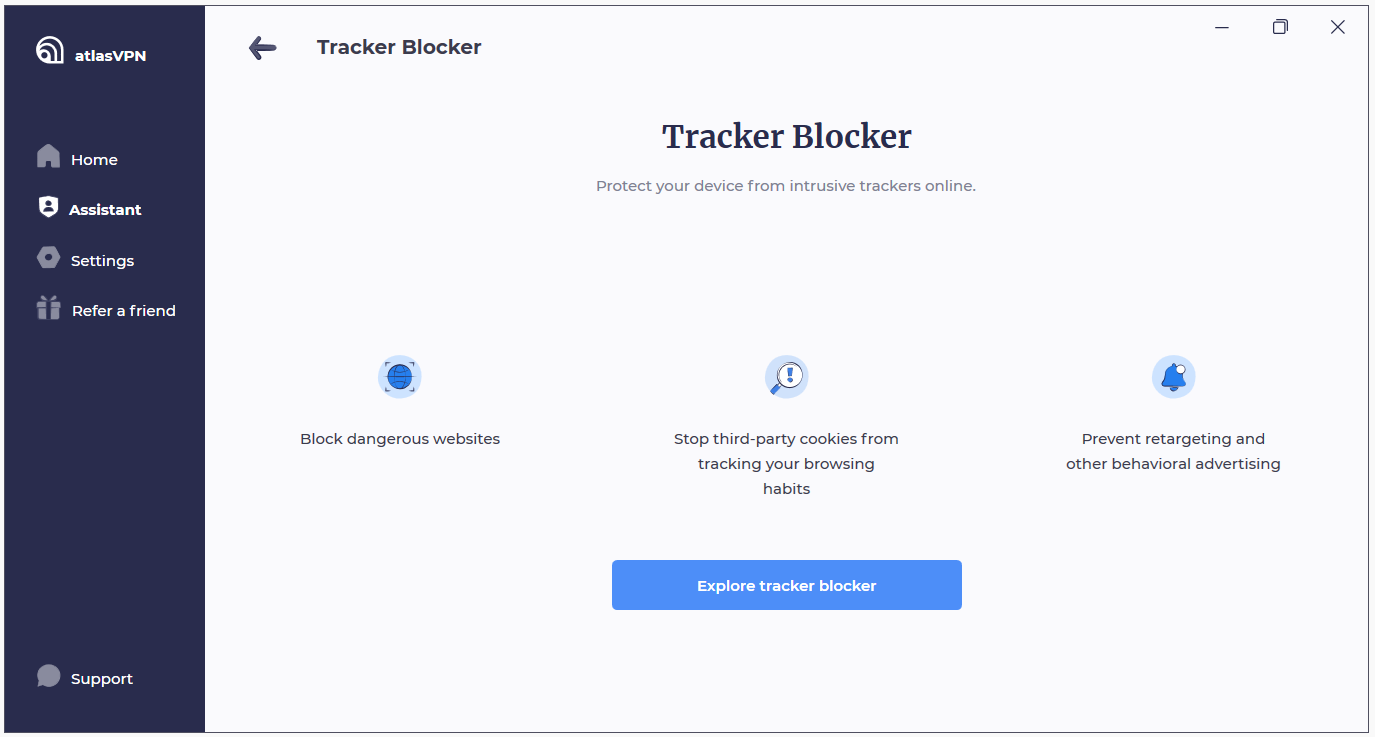 tracker blocker of atlasvpn