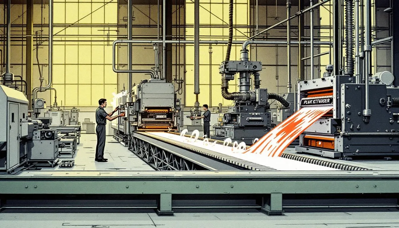 Applications of plastic extruders in manufacturing processes.