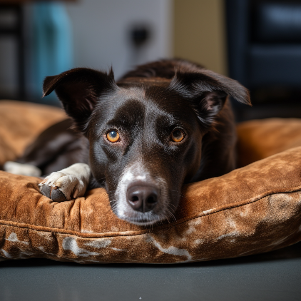 A male dog with testicular cancer