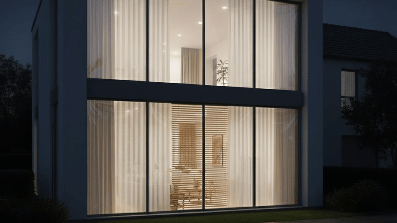 One way to maintain privacy at night with reflective film is to put up curtains or blinds. 
