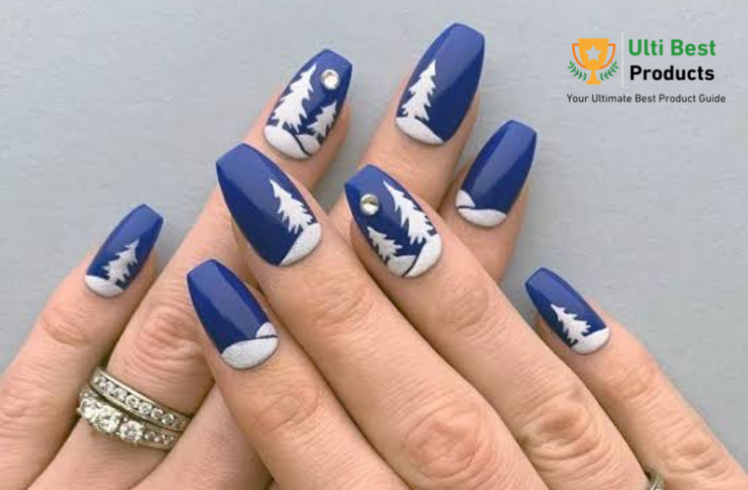 Navy Nails  in a post about Best Nail Colors For Pale Skin