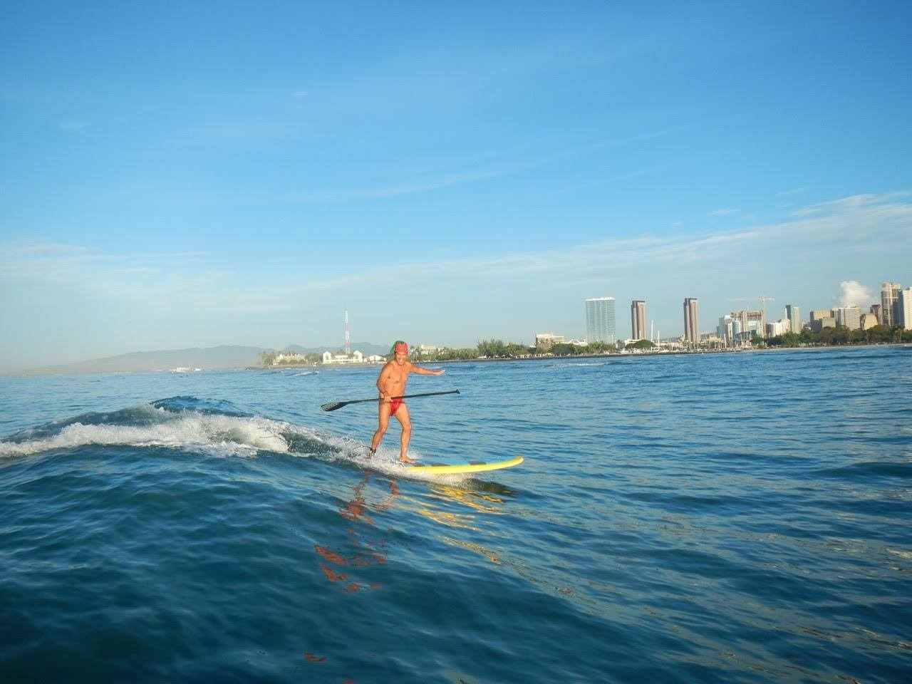 kids on a paddleboard