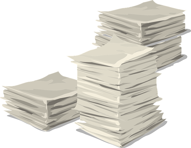 papers, stack, heap