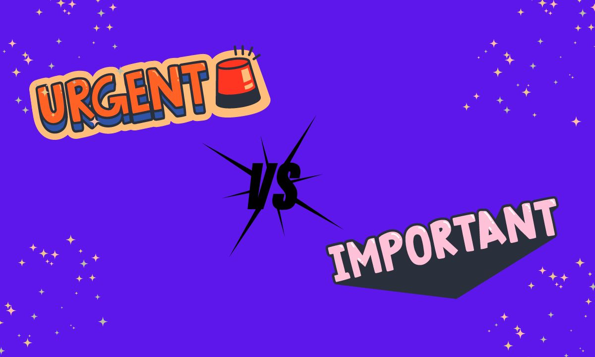 urgent vs important