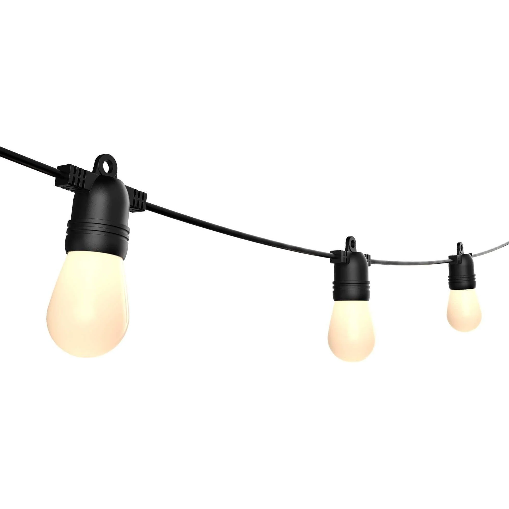 Dals Connect Pro 48-foot RGB string light with warm patio lighting for outdoor entertaining on decks, porches, or backyard spaces