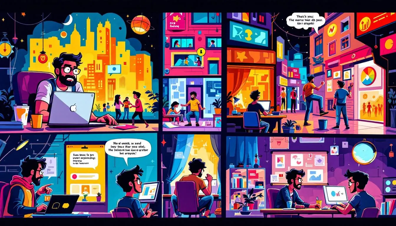 An illustration depicting the concept of bootstrapping a startup in India.