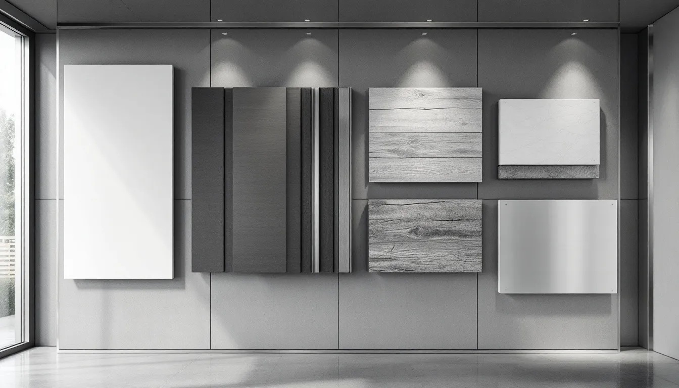 Comparison of various cladding materials, including uPVC.
