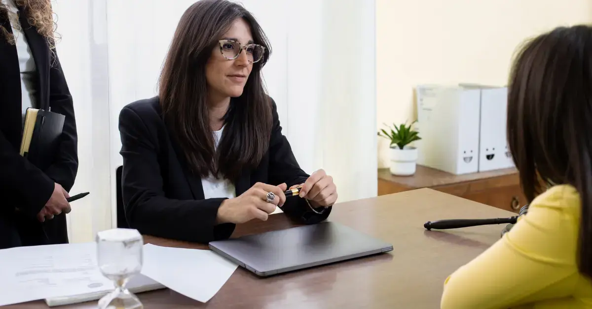 Woman discussing CP3219A response options with a tax professional.