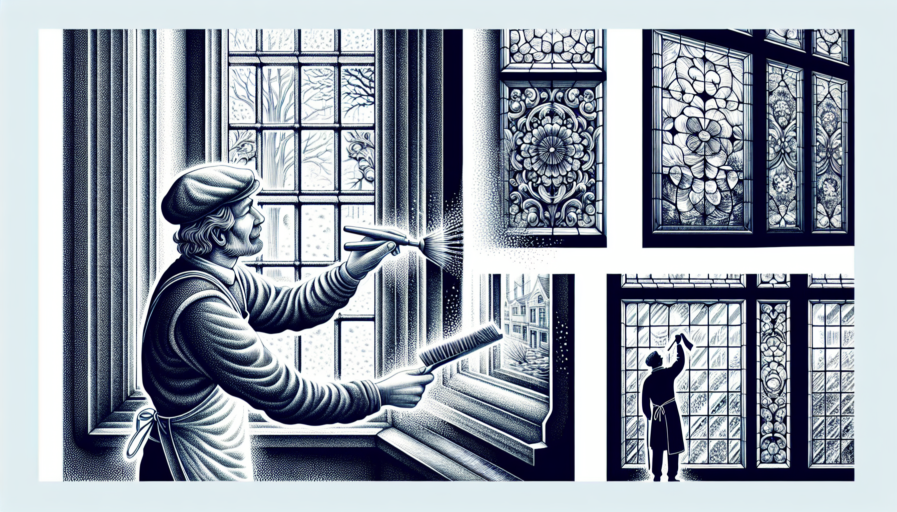 Detailed window cleaning process