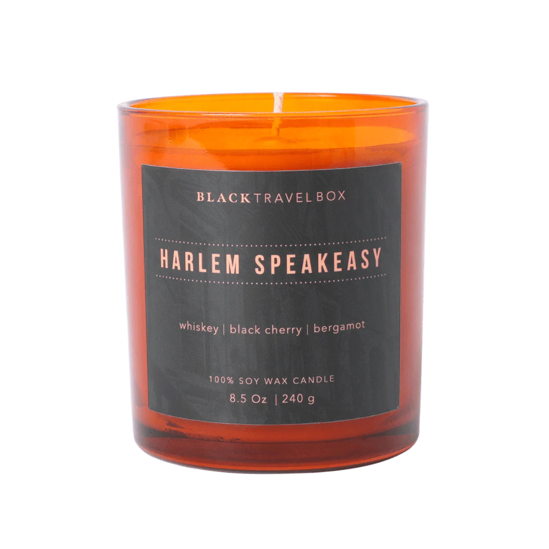 “Speakeasy” Harlem Map Ceramic Candle