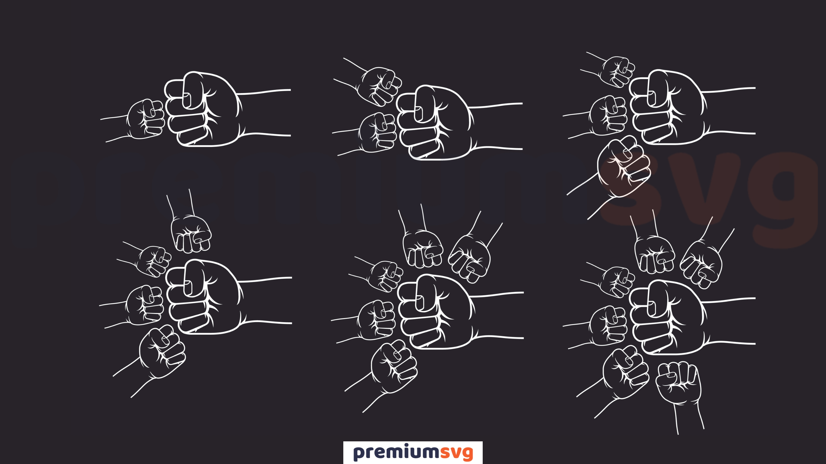 Dad Fist Bumps SVG Files