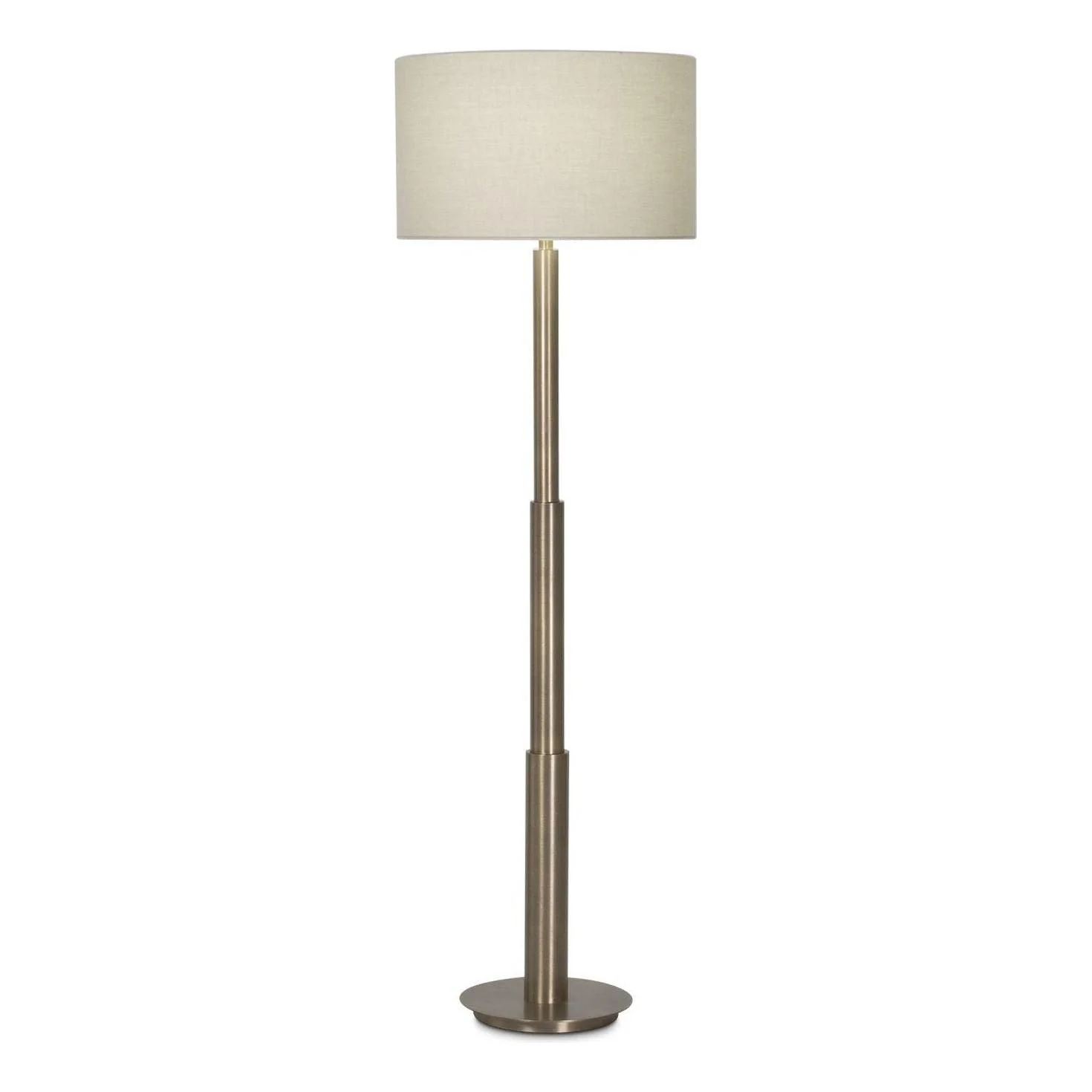 Hailey Floor Lamp with a beige cotton lamp shade