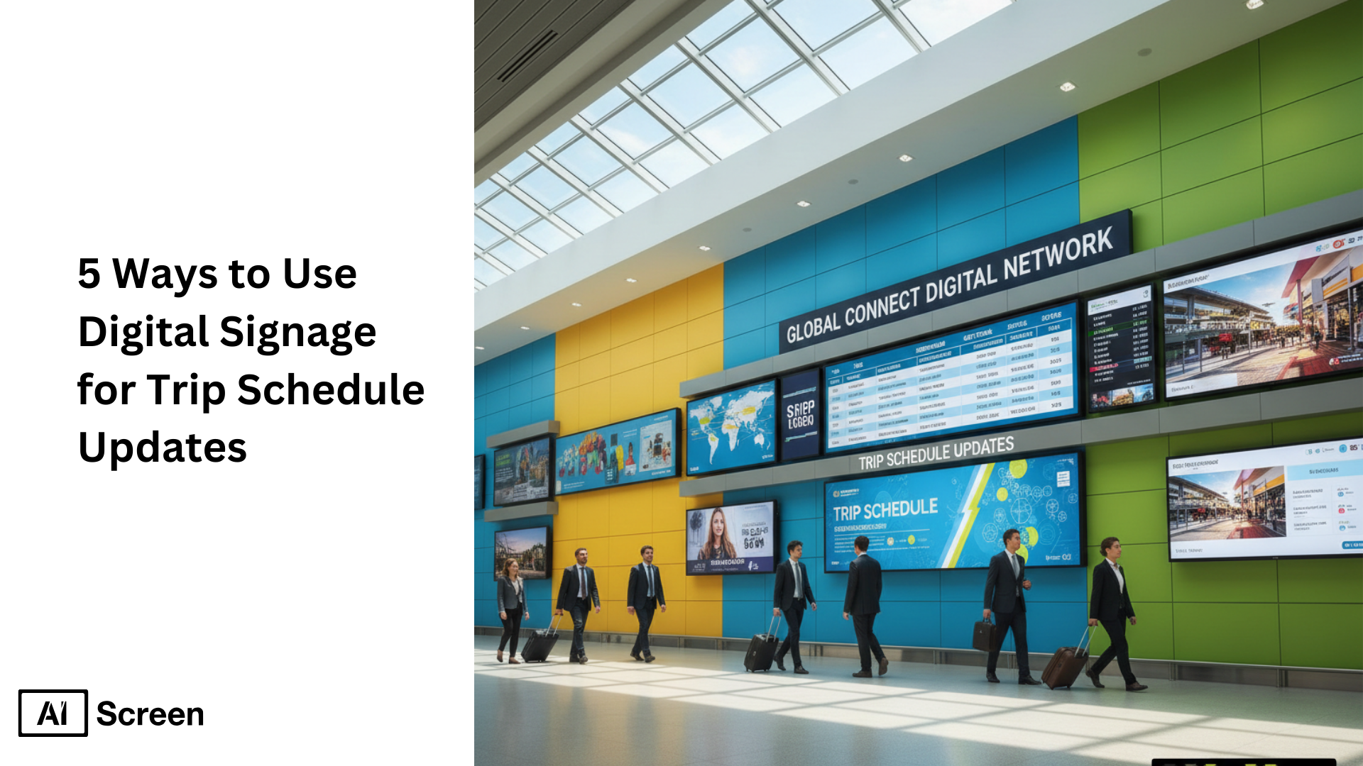 digital signage solutions for travel agencies to engage customers