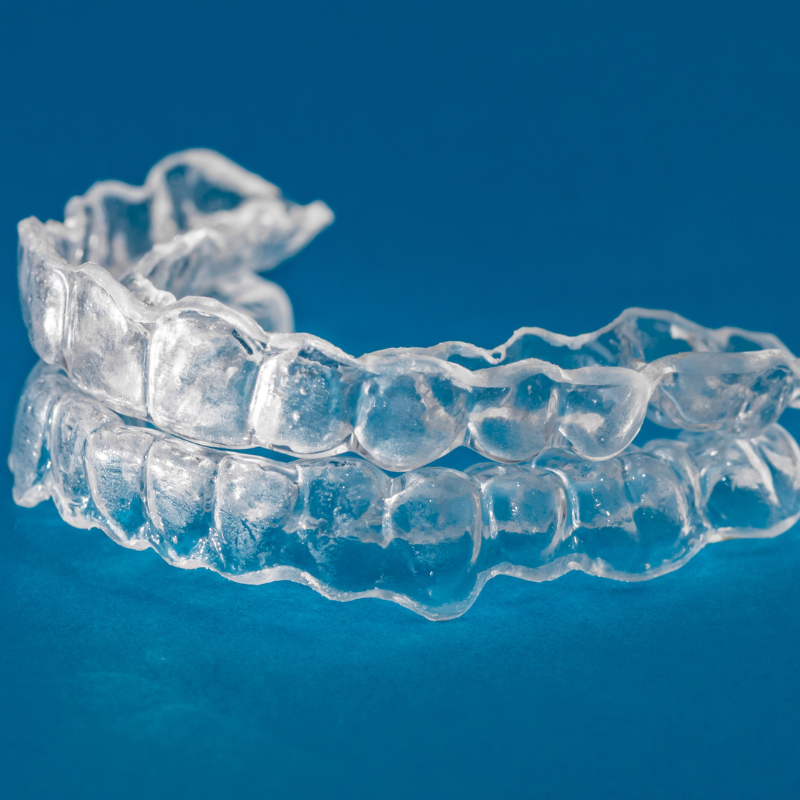 Picture showing clear retainers.