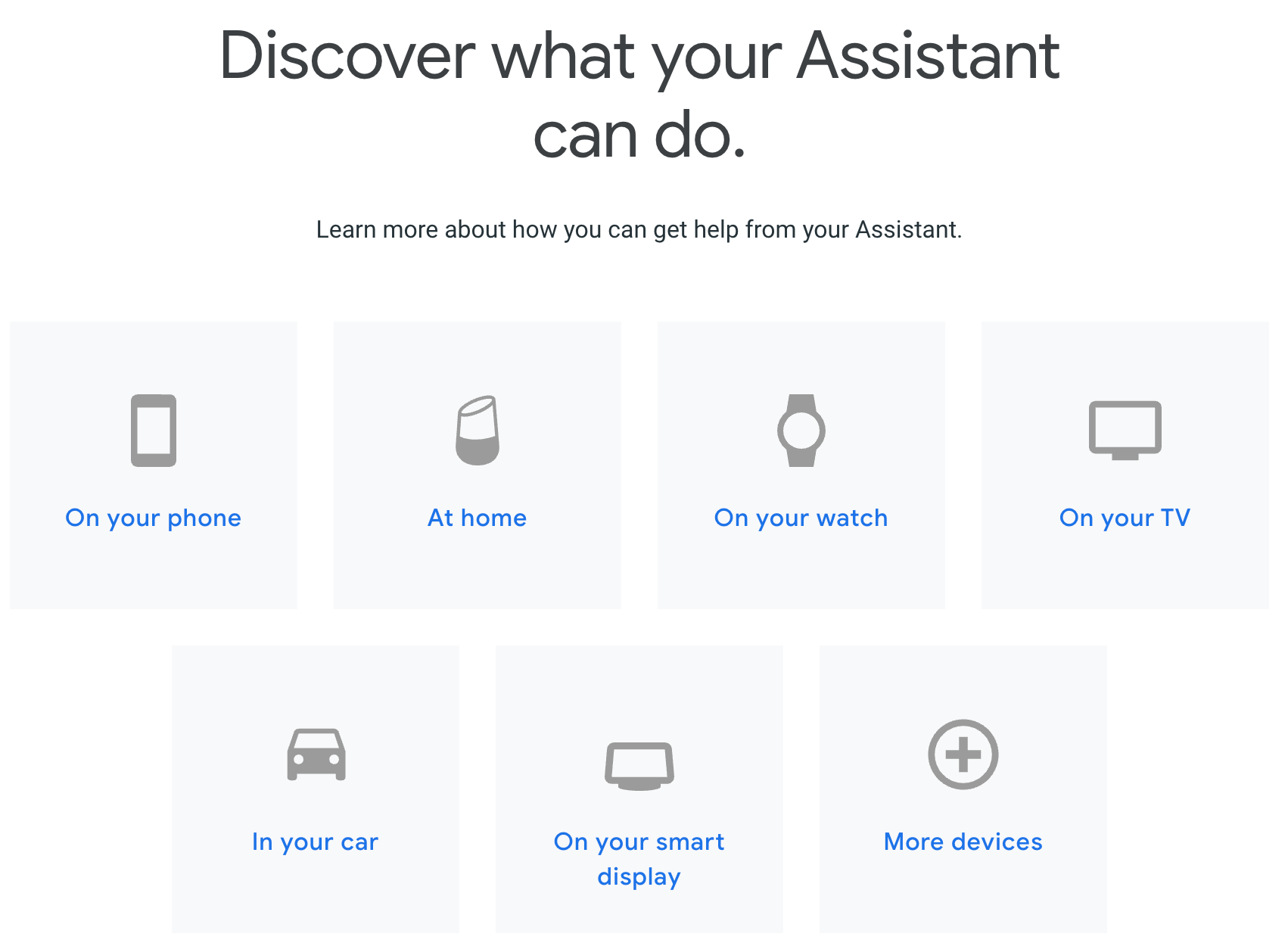 Google's Assistant use cases