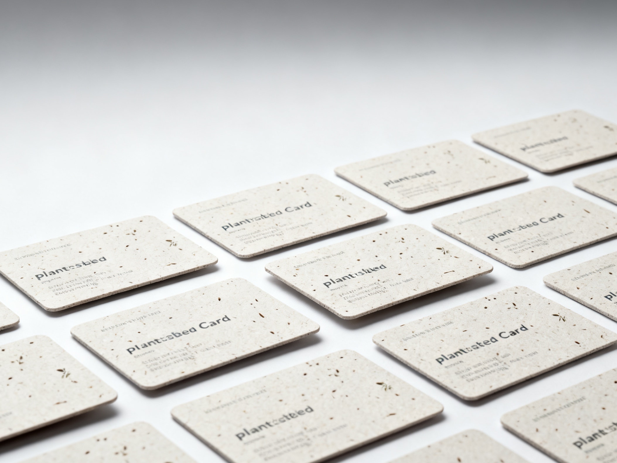 Plantable business cards are sustainable alternatives.