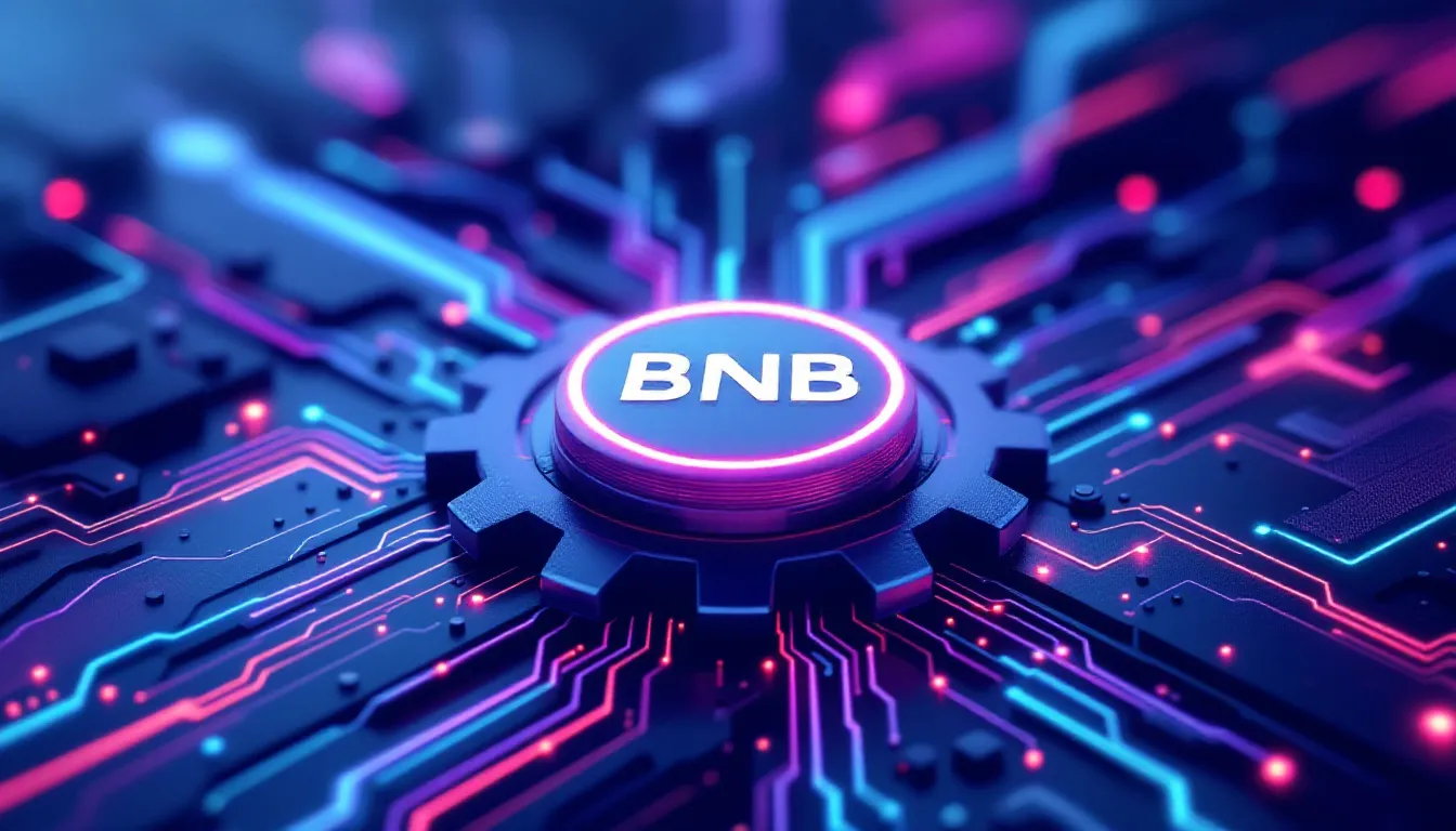 An illustration representing BNB futures trading contracts.
