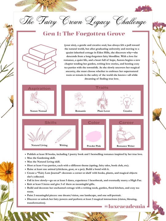 The Fairy Crown Mini Challenge