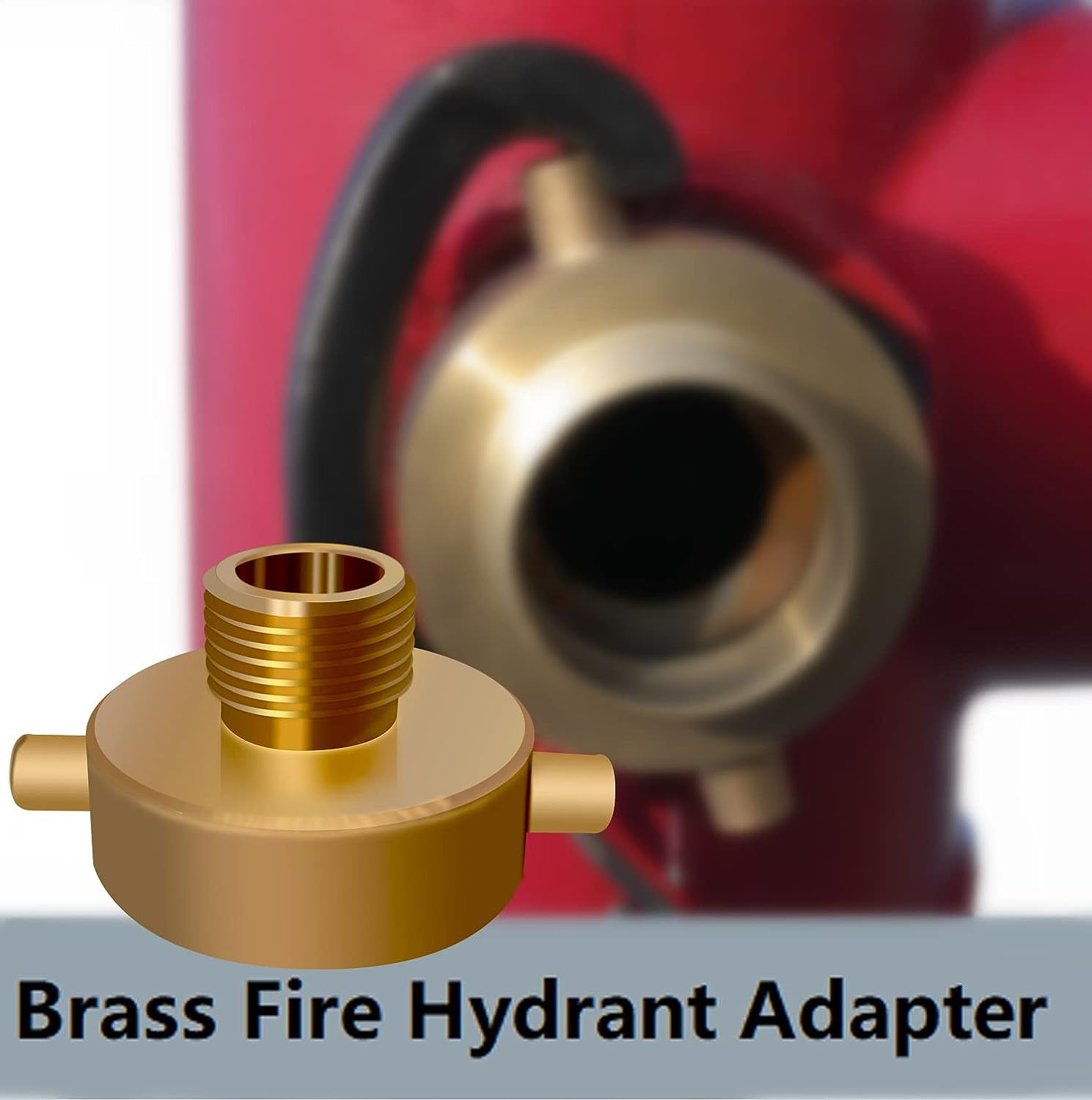 Fire hydrant with brass connector