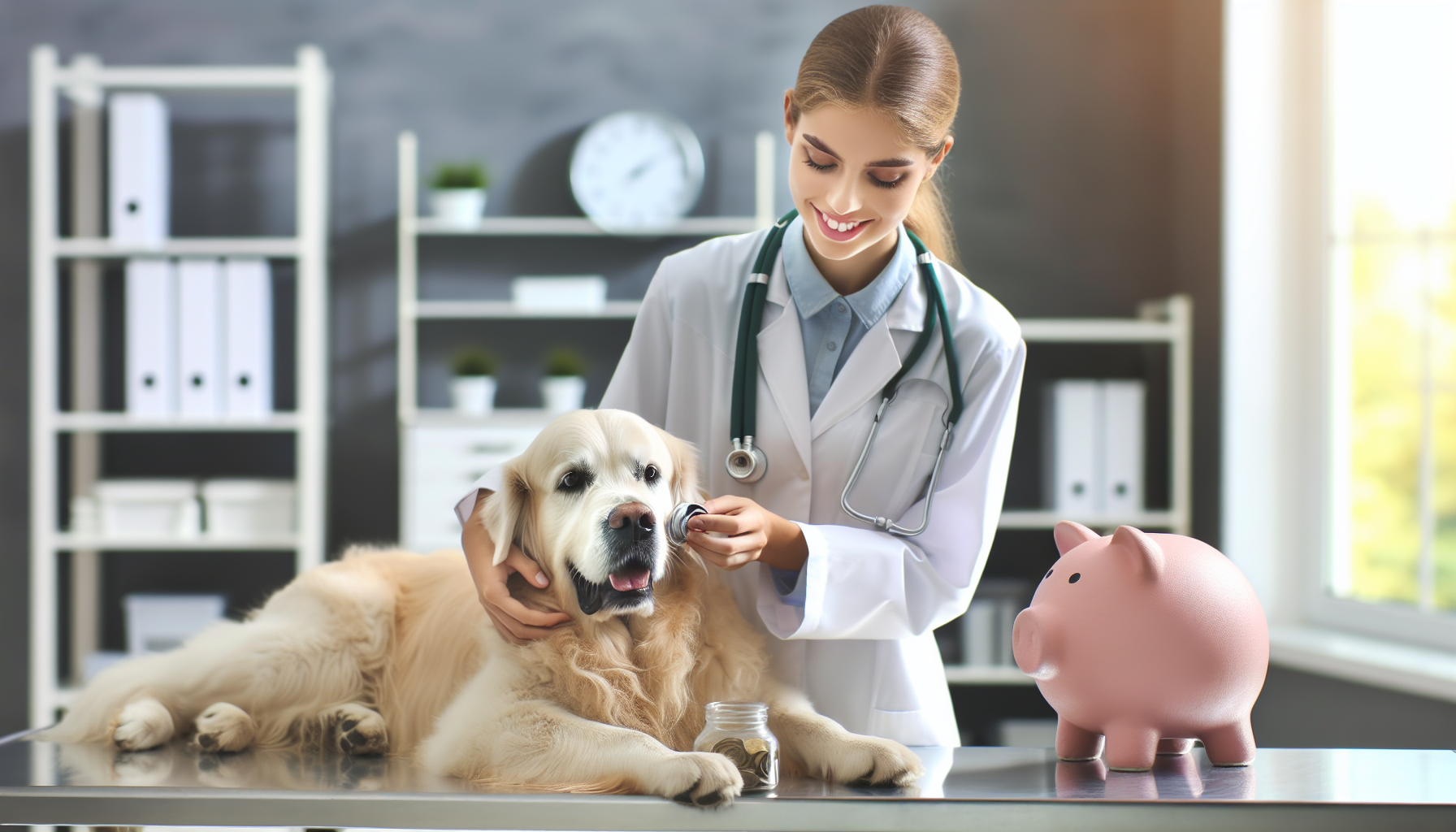 Dog undergoing medical treatment