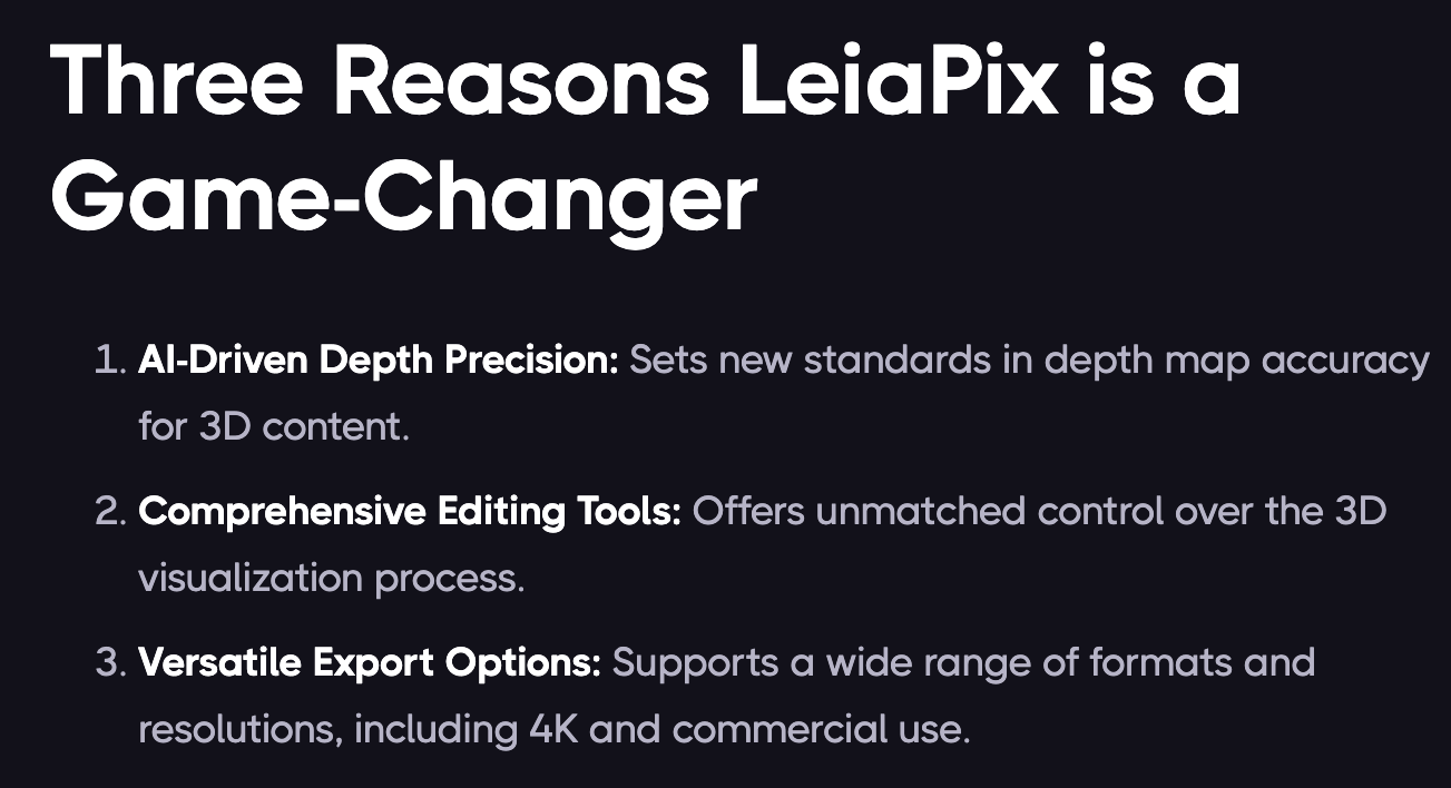 Three reasons why LeiaPix is a game-changer