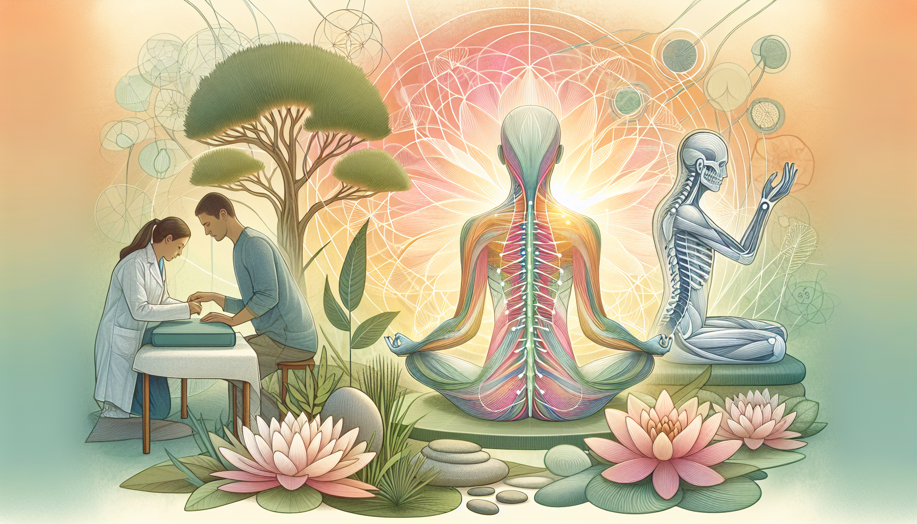 An illustration of a holistic approach to anxiety management incorporating NSA.