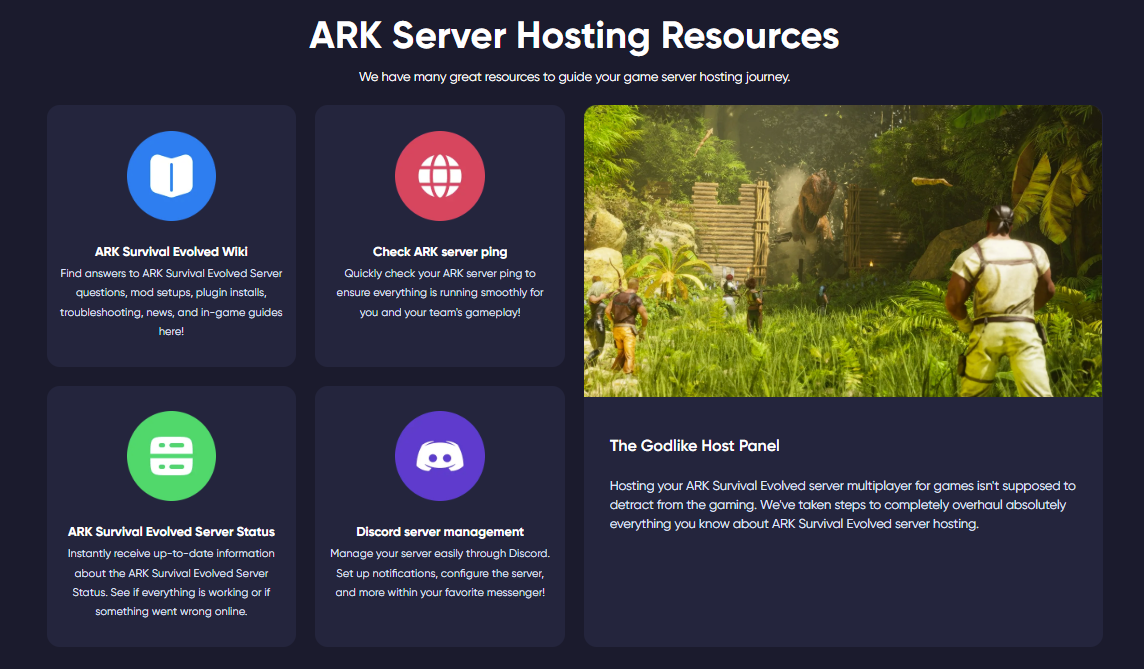 Godlike ARK hosting