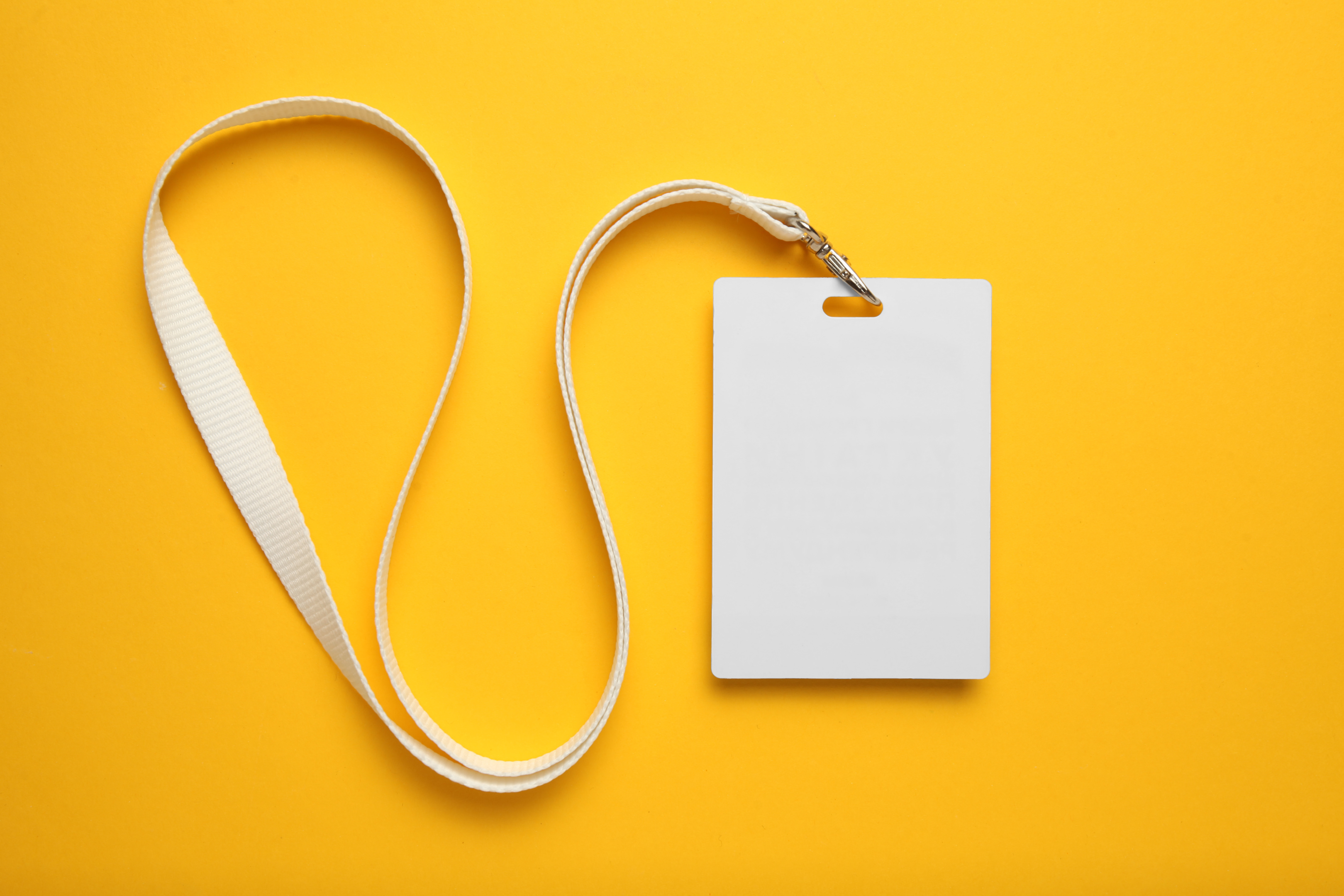 Blank White Lanyard (shutterstock)