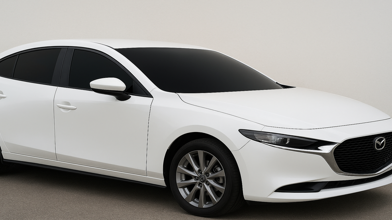 Tint film helps keep the vehicle’s cabin cool and prevents accidents by reducing glare. 
