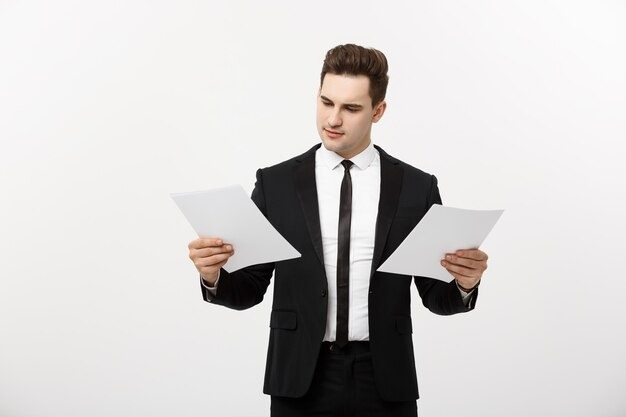 Person comparing two health insurance plans