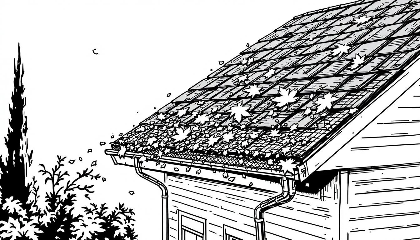 An illustration showing the benefits of gutter guards.