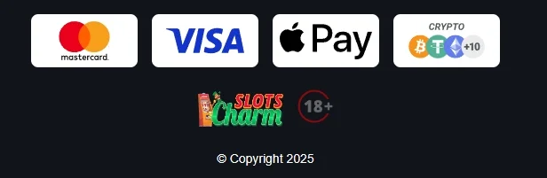 List of supported payment methods in the footer of non-Gamstop sites