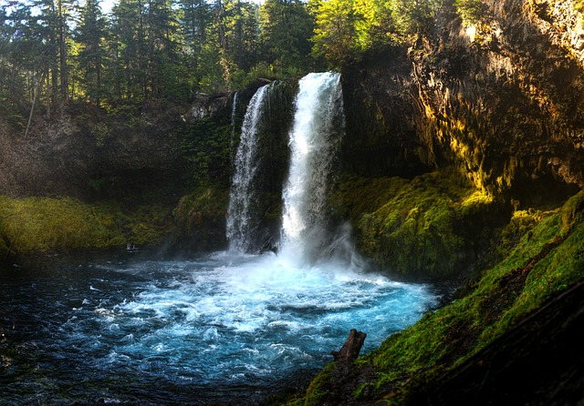 oregon, waterfall, pacific northwest