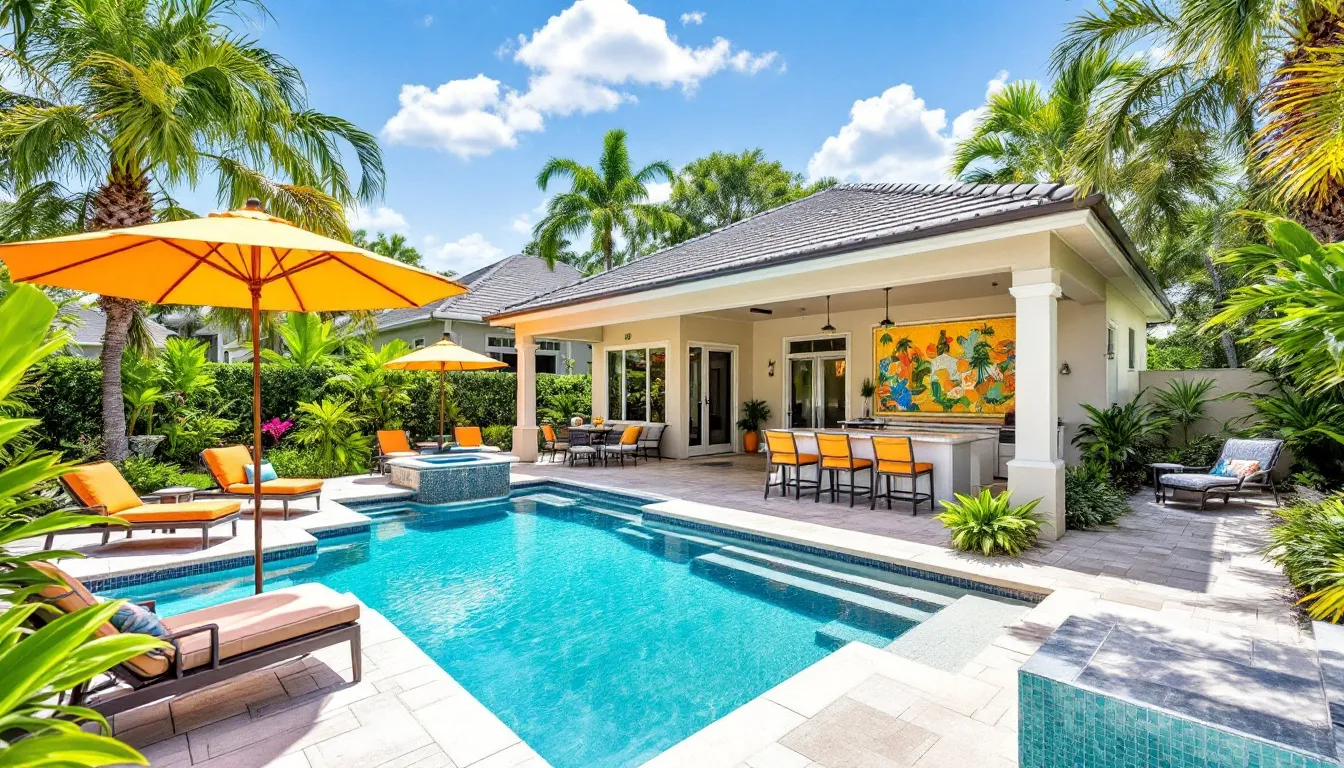 Enhancements and features for a perfect pool area.