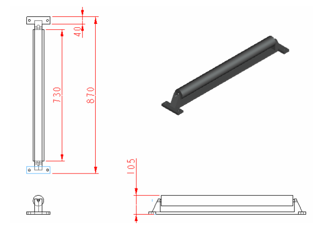 Roller Structure Dimensions