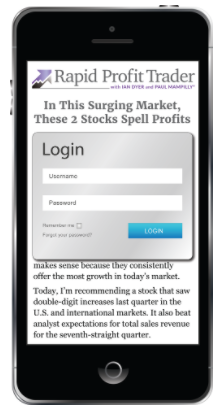 Rapid Profit Trader member's website