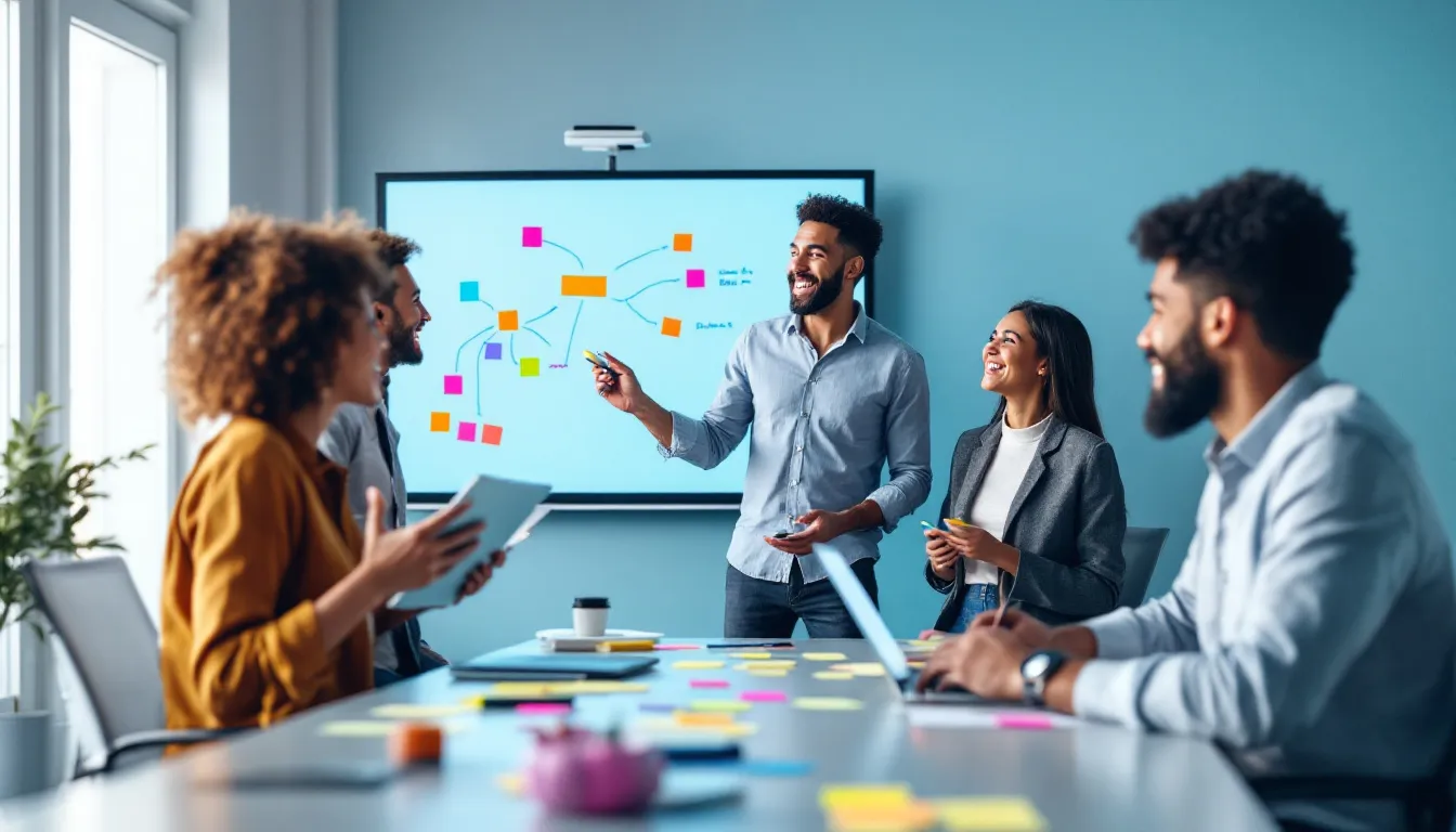 A team implementing change initiatives within an organization.