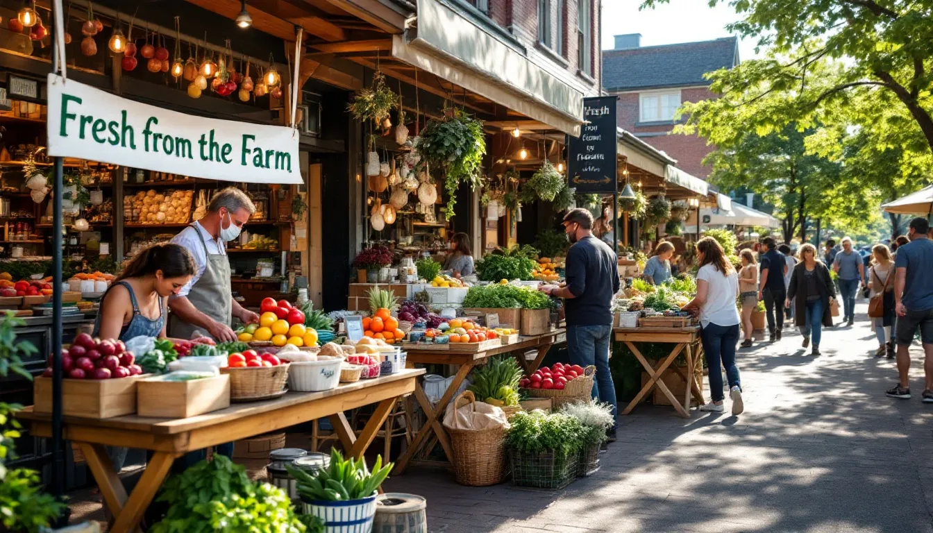 The image illustrates the significance of local businesses in enhancing brand visibility and engaging local customers through effective digital marketing strategies. It highlights tools like Google Business Profile and the power of online reviews to drive lead generation and success for small businesses.