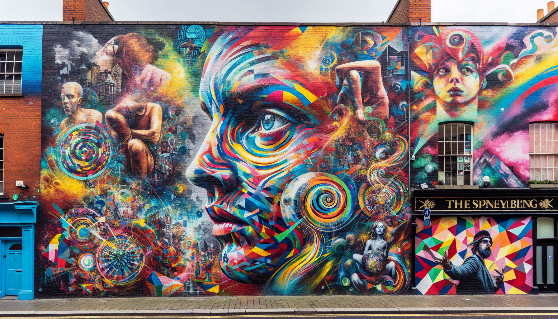 Vibrant street art in Dublin