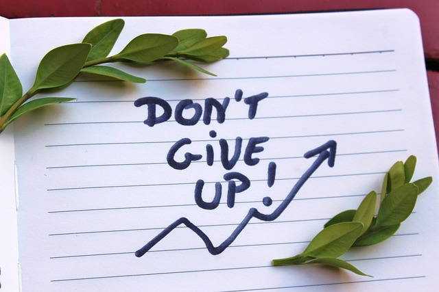 don't give up, motivation, writing