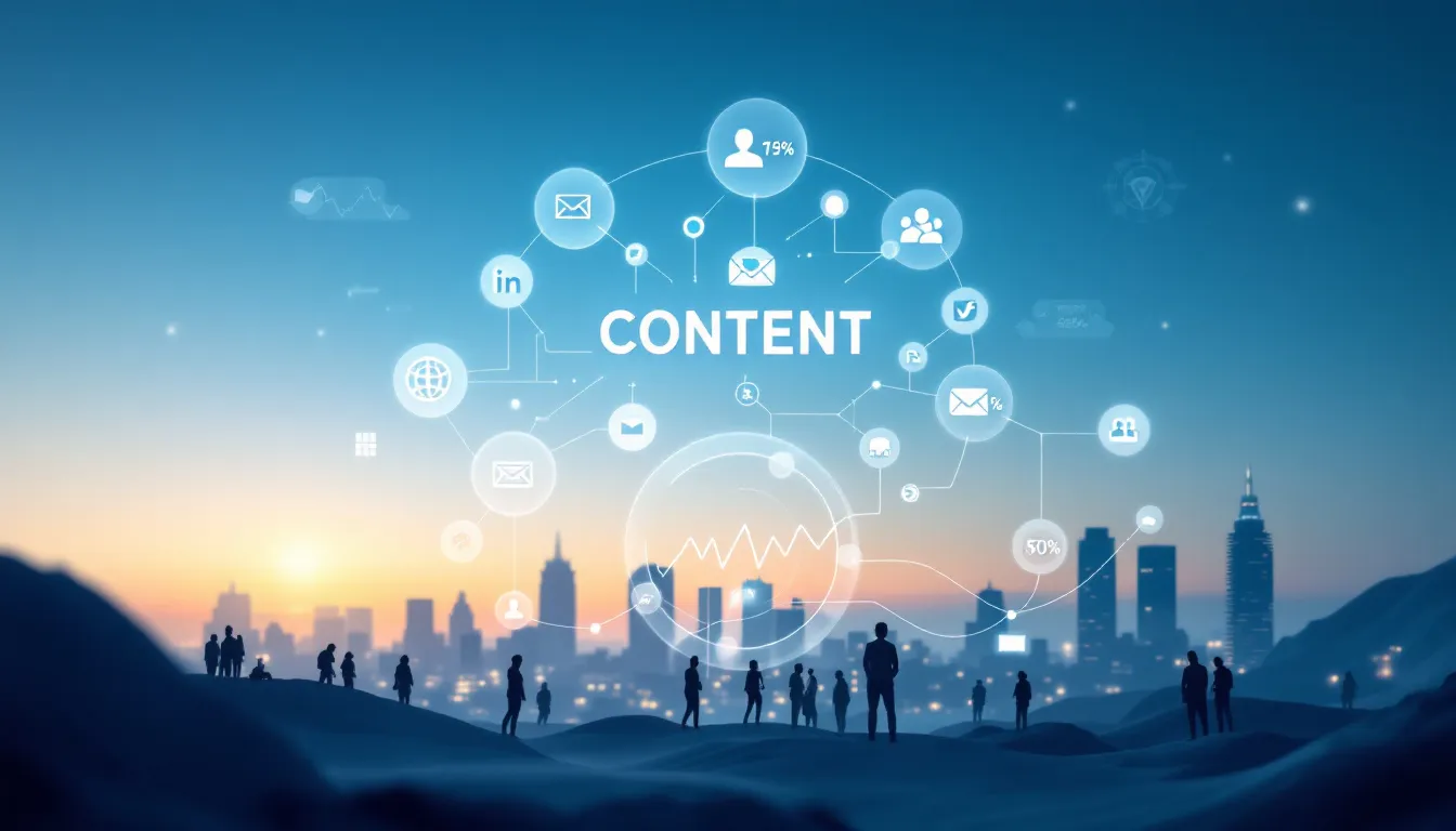 Een afbeelding die effectieve distributiekanalen voor contentmarketing illustreert.