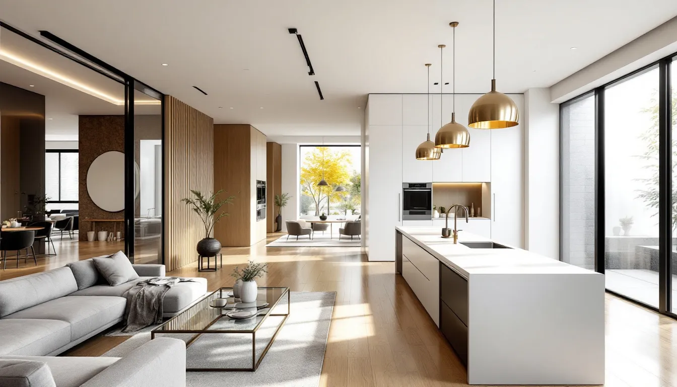 Planificación de espacios en arquitectura residencial, mostrando una distribución eficiente.