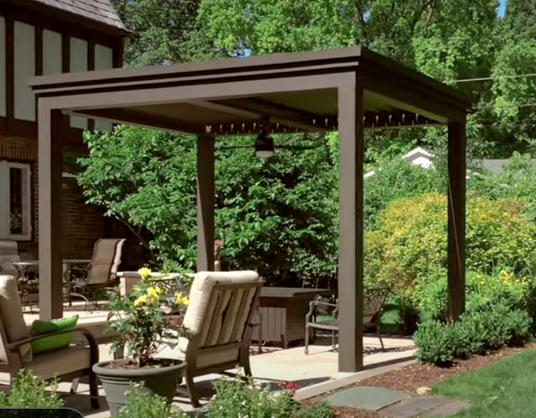 Heavy-duty extruded aluminum pergolas require very little regular maintenance.