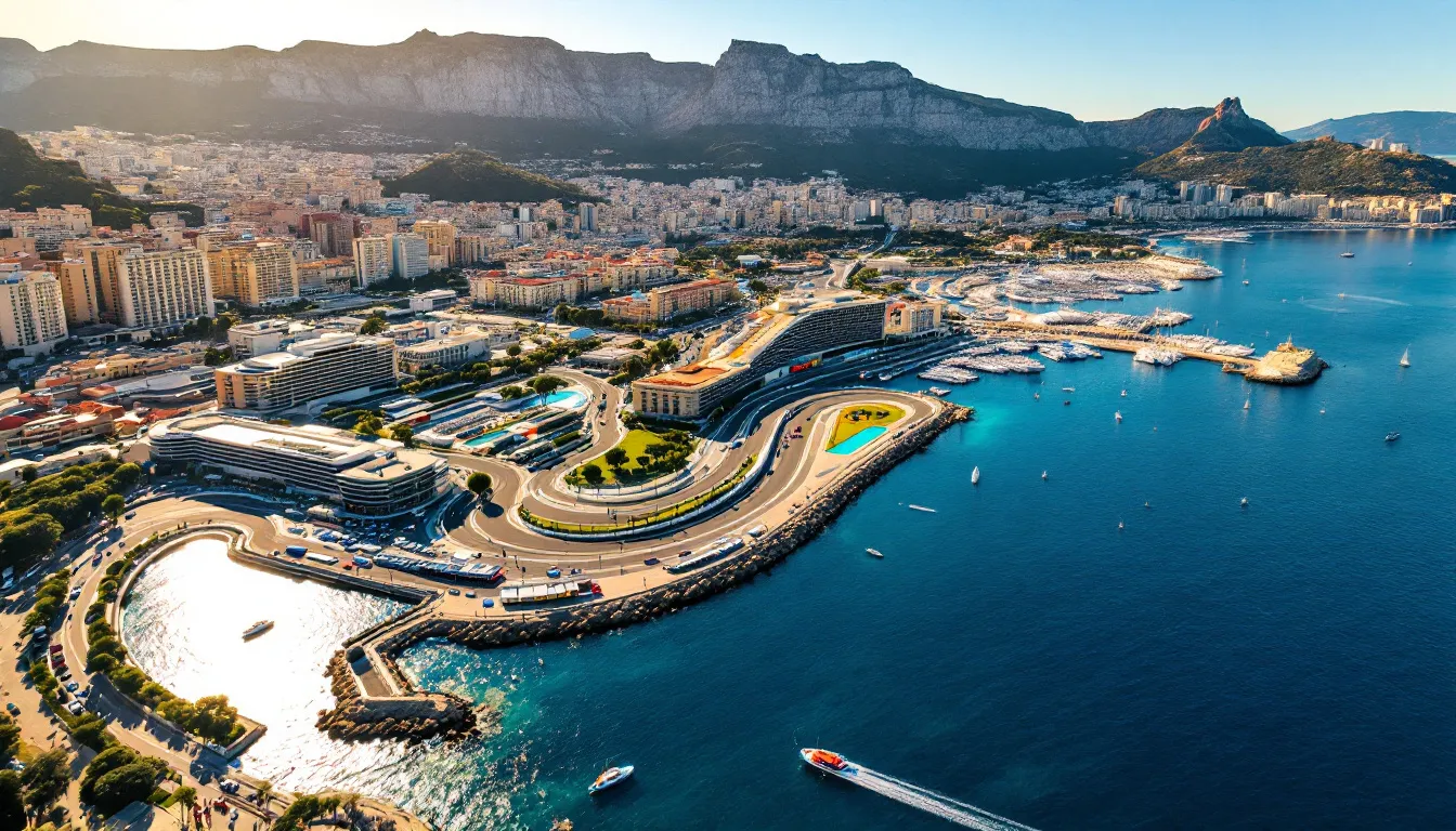 A scenic view of a Formula 1 racetrack during the off-season.
