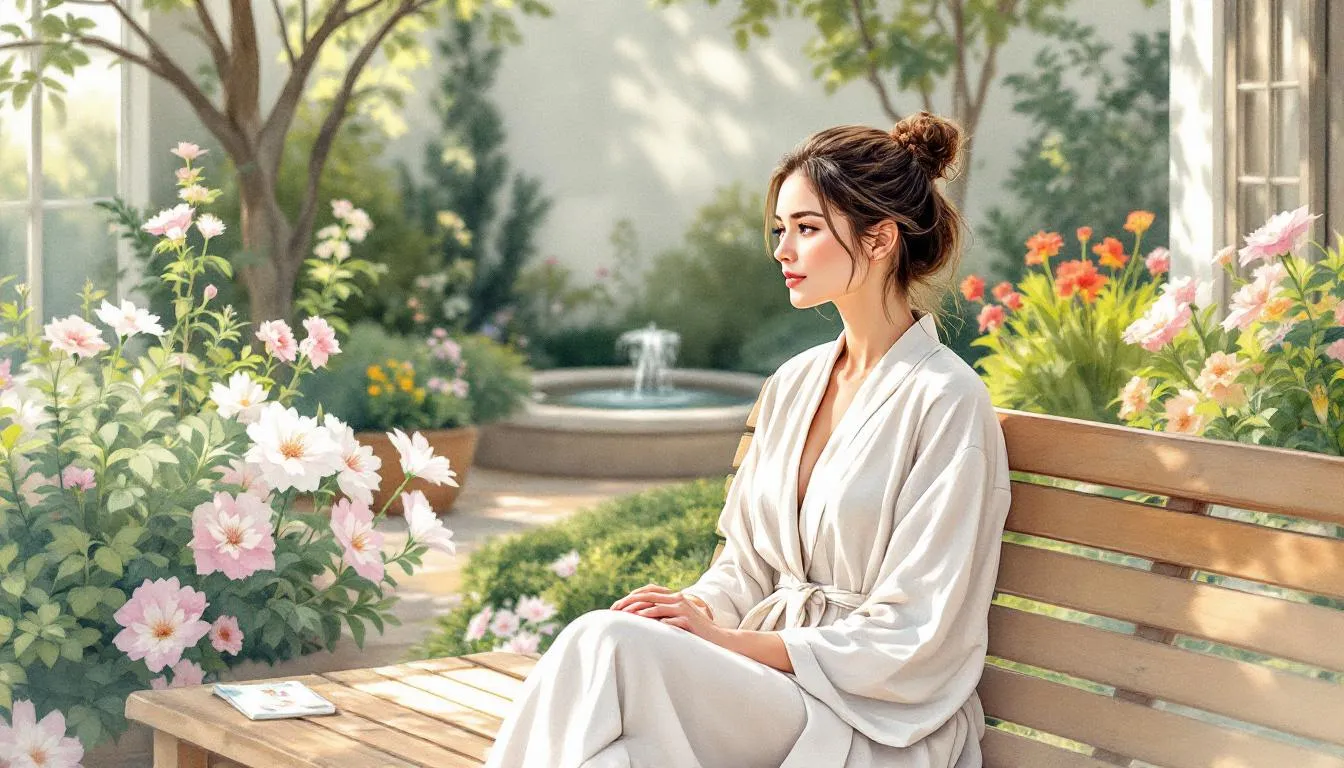 A woman reflecting on her emotional health and managing menopause symptoms.