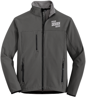 Port Authority Glacier soft shell fleece jacket (J970) -- although lightly insulated, it should keep you warm