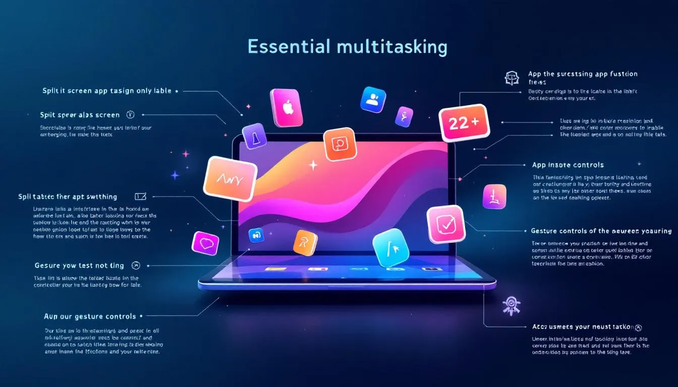 Applications essentielles pour le multit&acirc;che sur tablette.